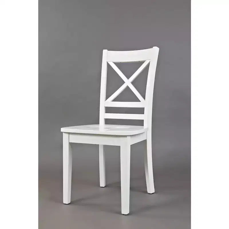 Jofran,Simplicity Solid Wood Classic Cross-Back Dining Chair (Set of 2)