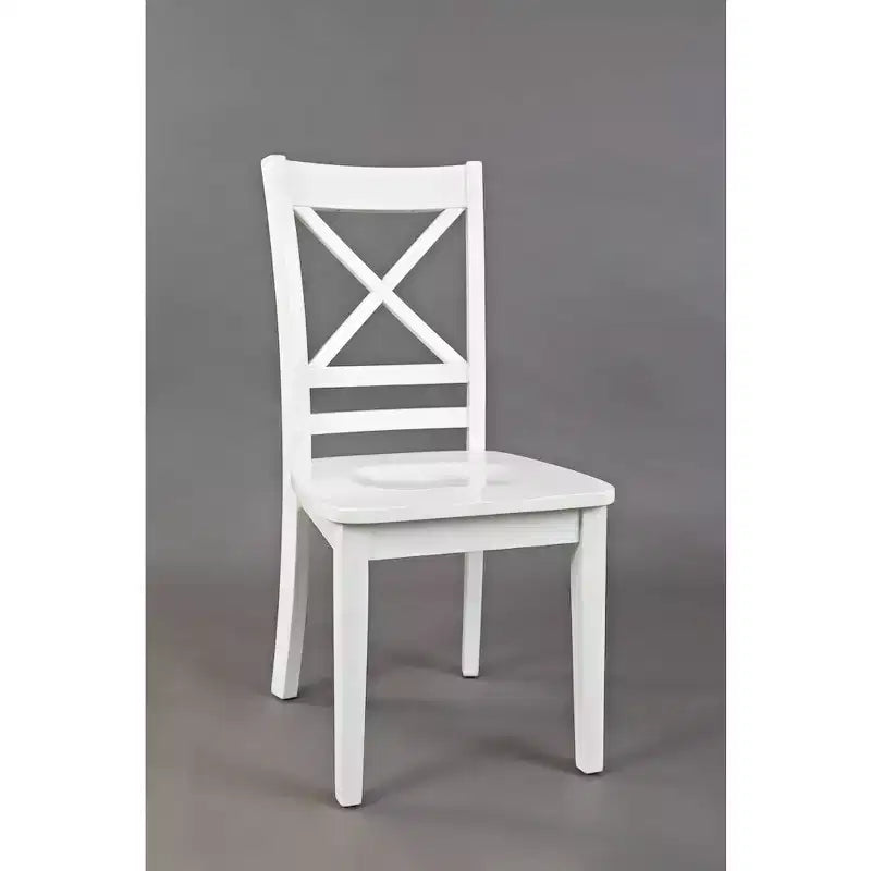 Jofran,Simplicity Solid Wood Classic Cross-Back Dining Chair (Set of 2)