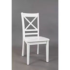 Jofran,Simplicity Solid Wood Classic Cross-Back Dining Chair (Set of 2)