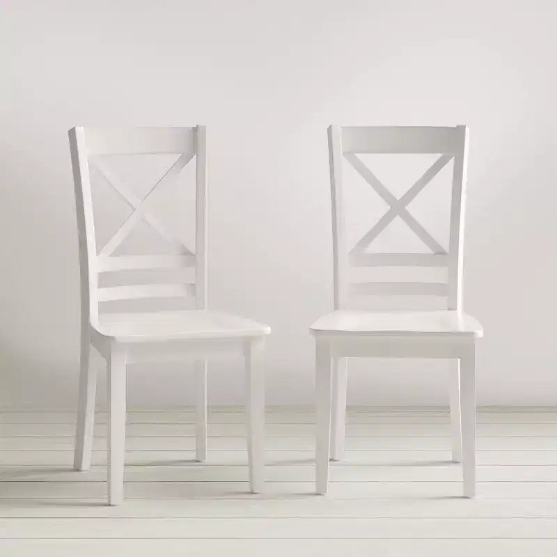 Jofran,Simplicity Solid Wood Classic Cross-Back Dining Chair (Set of 2)