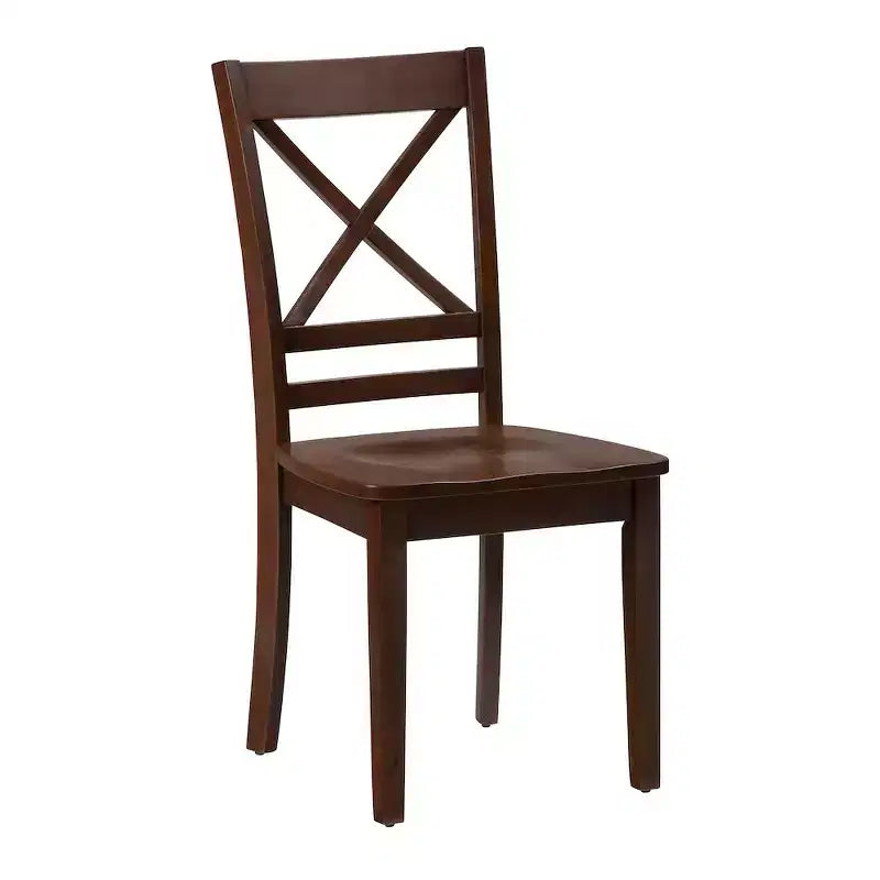 Jofran,Simplicity Solid Wood Classic Cross-Back Dining Chair (Set of 2)