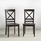 Jofran,Simplicity Solid Wood Classic Cross-Back Dining Chair (Set of 2)