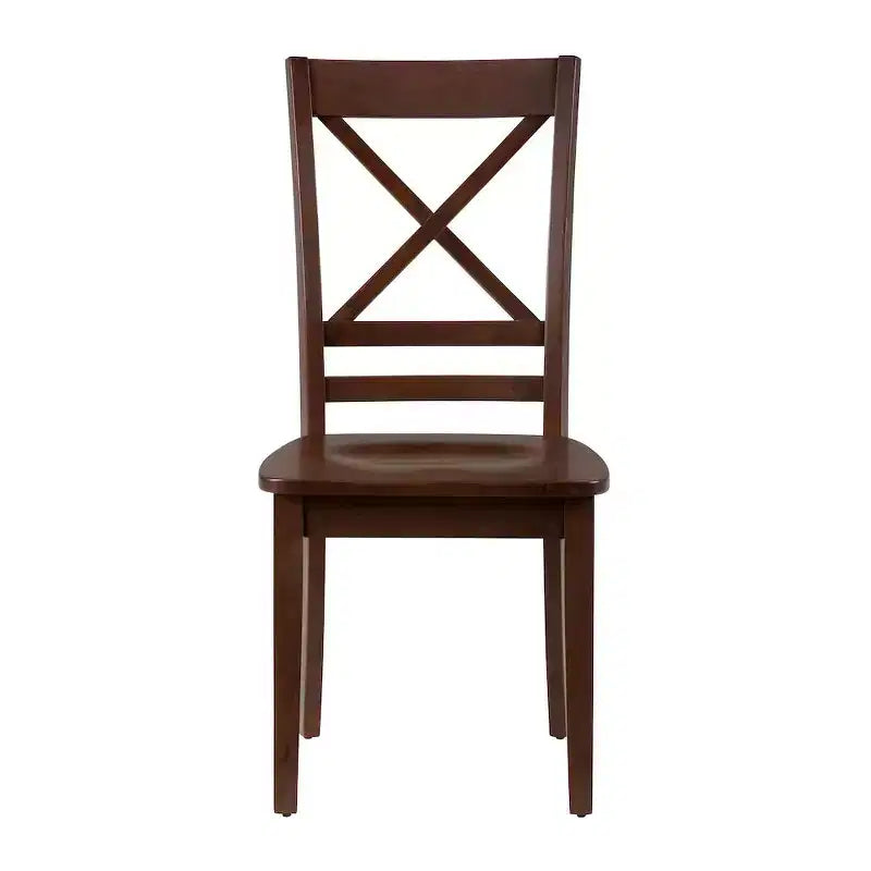 Jofran,Simplicity Solid Wood Classic Cross-Back Dining Chair (Set of 2)