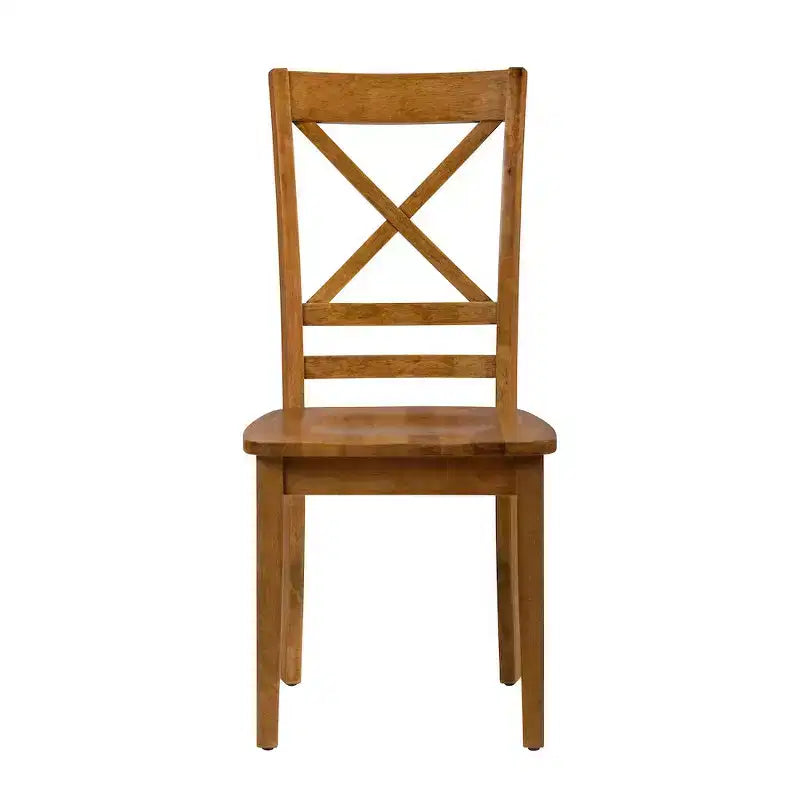 Jofran,Simplicity Solid Wood Classic Cross-Back Dining Chair (Set of 2)