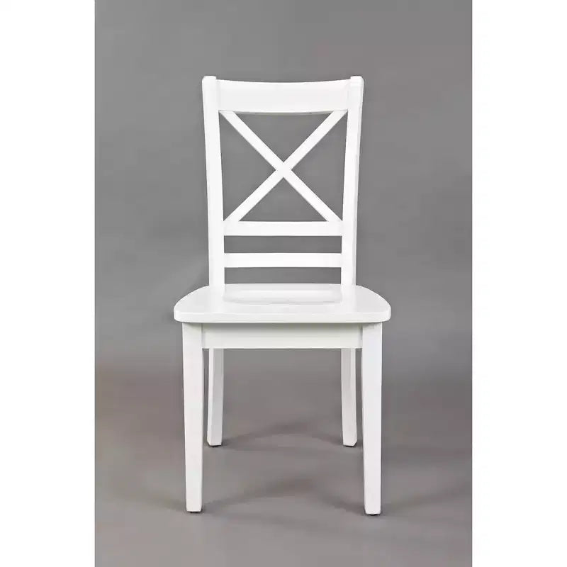 Jofran,Simplicity Solid Wood Classic Cross-Back Dining Chair (Set of 2)