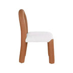 Meridian Furniture,Amari Vegan Leather and Boucle Fabric Dining Chair, Set of 2