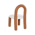 Meridian Furniture,Amari Vegan Leather and Boucle Fabric Dining Chair, Set of 2