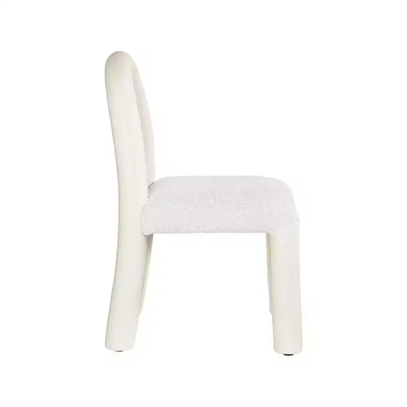 Meridian Furniture,Amari Vegan Leather and Boucle Fabric Dining Chair, Set of 2