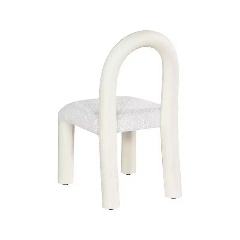 Meridian Furniture,Amari Vegan Leather and Boucle Fabric Dining Chair, Set of 2