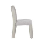 Meridian Furniture,Amari Vegan Leather and Boucle Fabric Dining Chair, Set of 2