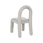 Meridian Furniture,Amari Vegan Leather and Boucle Fabric Dining Chair, Set of 2