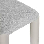 Meridian Furniture,Amari Vegan Leather and Boucle Fabric Dining Chair, Set of 2