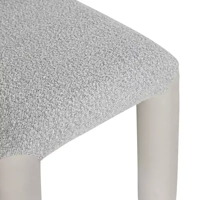 Meridian Furniture,Amari Vegan Leather and Boucle Fabric Dining Chair, Set of 2