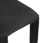 Meridian Furniture,Amari Vegan Leather and Boucle Fabric Dining Chair, Set of 2