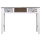 Desk Grey Paulownia wood Medium Desk Rectangular Vintage