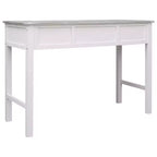 Desk Grey Paulownia wood Medium Desk Rectangular Vintage