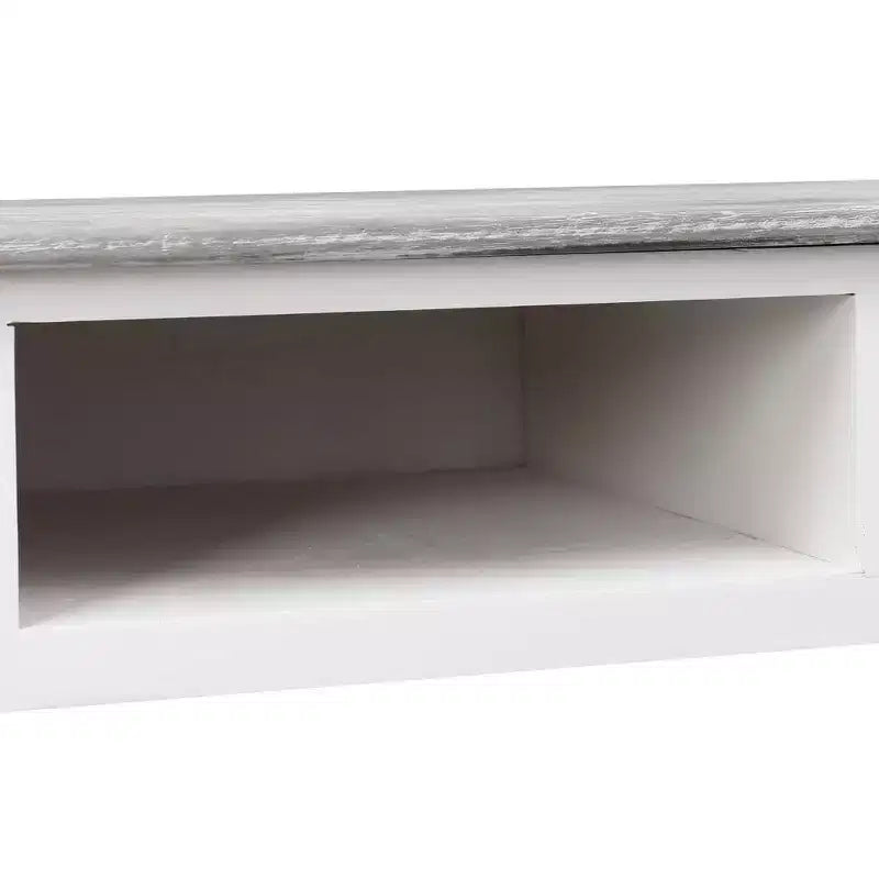 Desk Grey Paulownia wood Medium Desk Rectangular Vintage