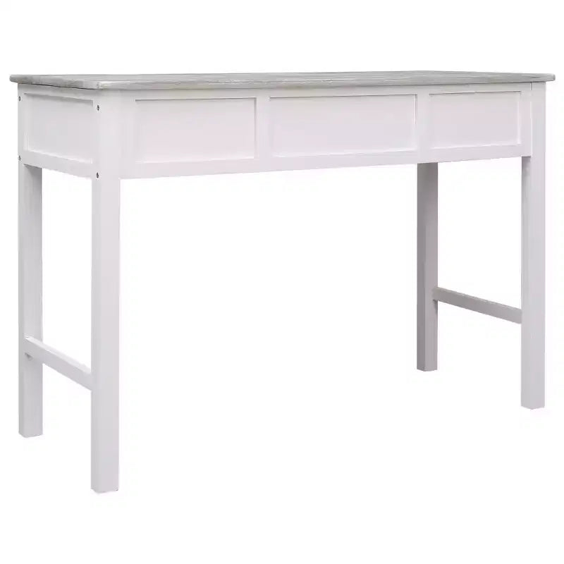 Desk Grey Paulownia wood Medium Desk Rectangular Vintage