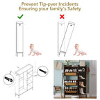 3-Drawer Rattan Shoe Storage Cabinet Freestanding Organizer for Entryway/Hallway (Easy Assembly)