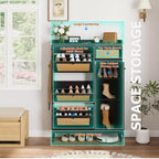 3-Drawer Rattan Shoe Storage Cabinet Freestanding Organizer for Entryway/Hallway (Easy Assembly)