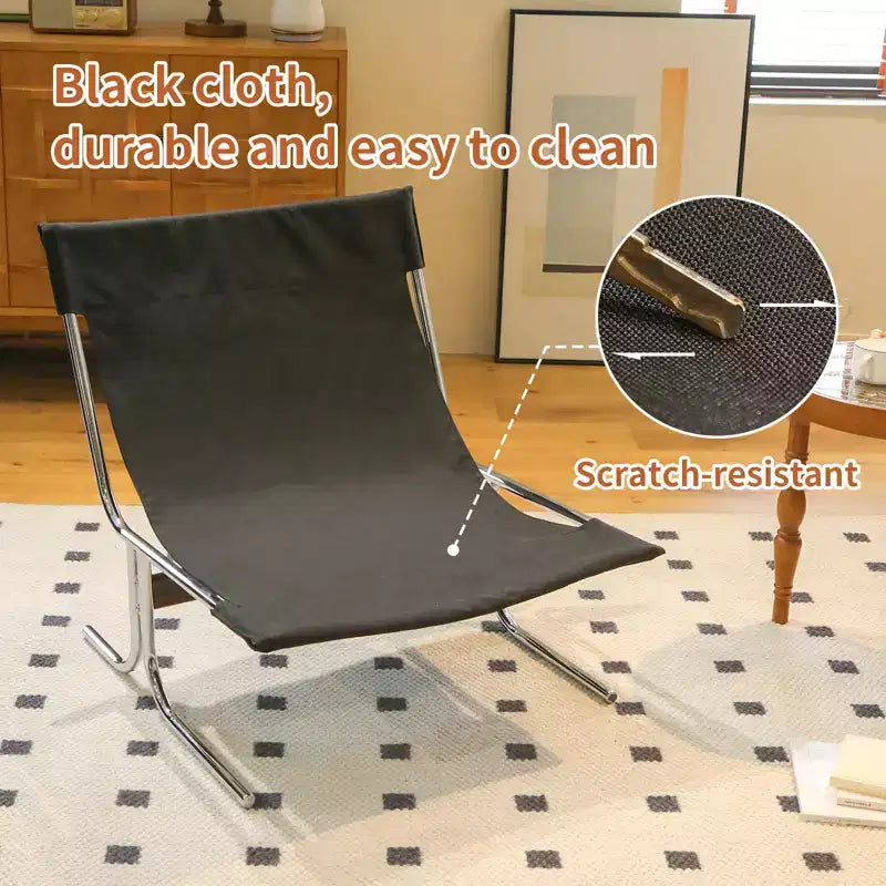 Faux Leather Armchair, High Back Modern Accent Chair with Metal Legs, Oversized Sofa Chair with Soft Padded - ModernLuxe