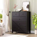 5 Drawer Dresser for Bedroom, Modern Tall Dresser Organizer with Storage Drawers, Wooden Chests of Drawers for Bedroom, Entryway, Hallway,Home Office