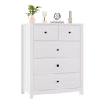 5 Drawer Dresser for Bedroom, Modern Tall Dresser Organizer with Storage Drawers, Wooden Chests of Drawers for Bedroom, Entryway, Hallway,Home Office