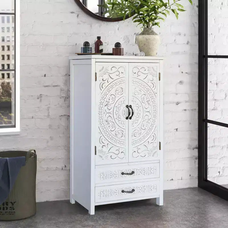 GDFStudio Duarte Transitional 26.77'' Storage Sideboard Cabinet with 2 Doors and 2 Drawers