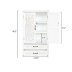 GDFStudio Duarte Transitional 26.77'' Storage Sideboard Cabinet with 2 Doors and 2 Drawers