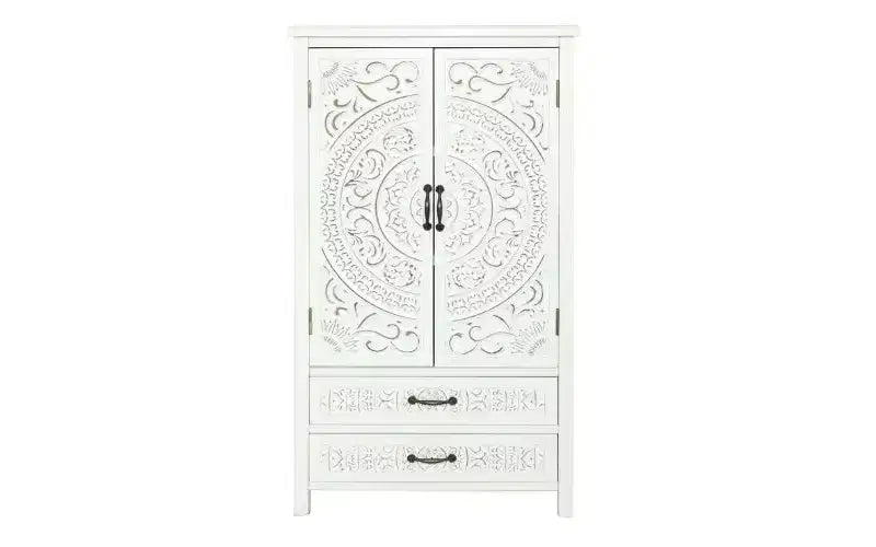 GDFStudio Duarte Transitional 26.77'' Storage Sideboard Cabinet with 2 Doors and 2 Drawers