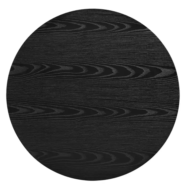 Set of 2 Nesting Coffee Table Cocktail Table Center Table Round Fluted End Table Sofa Side Table Accent Table Nightstand with Sliding Door -ModernLuxe