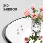 MAYEERTY 71 inch Full Length Mirror Archede Aluminum Alloy Frame Floor Mirror with Bracket Black