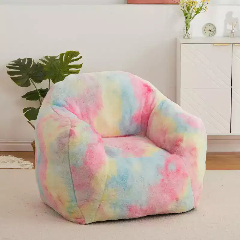 Bean Bag Chair for Adults, Plush Faux Fur Memory Foam Lounger, Ergonomic Beanbag Sofa Chair, Lazy Sofa Cozy Beanbag, for Dorm, Living Room