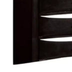 Royal Hampton Tall Dresser Chest, 5 Drawers, Chrome Handles, Modern Black Wood