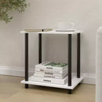 Homez 2 Tiers Wood Household Shelving Unit (14.96 in. W x 15.87 in. H x 11.02 in. D)