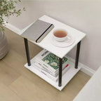 Homez 2 Tiers Wood Household Shelving Unit (14.96 in. W x 15.87 in. H x 11.02 in. D)