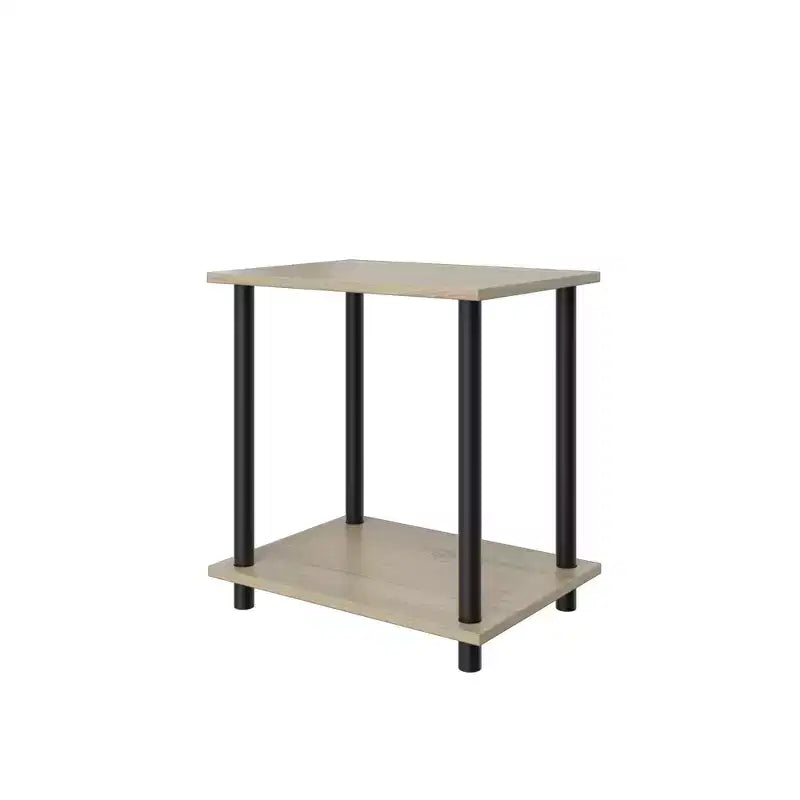 Homez 2 Tiers Wood Household Shelving Unit (14.96 in. W x 15.87 in. H x 11.02 in. D)
