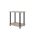 Homez 2 Tiers Wood Household Shelving Unit (14.96 in. W x 15.87 in. H x 11.02 in. D)