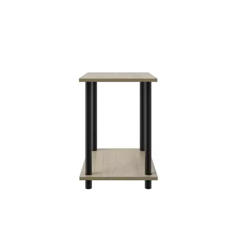 Homez 2 Tiers Wood Household Shelving Unit (14.96 in. W x 15.87 in. H x 11.02 in. D)