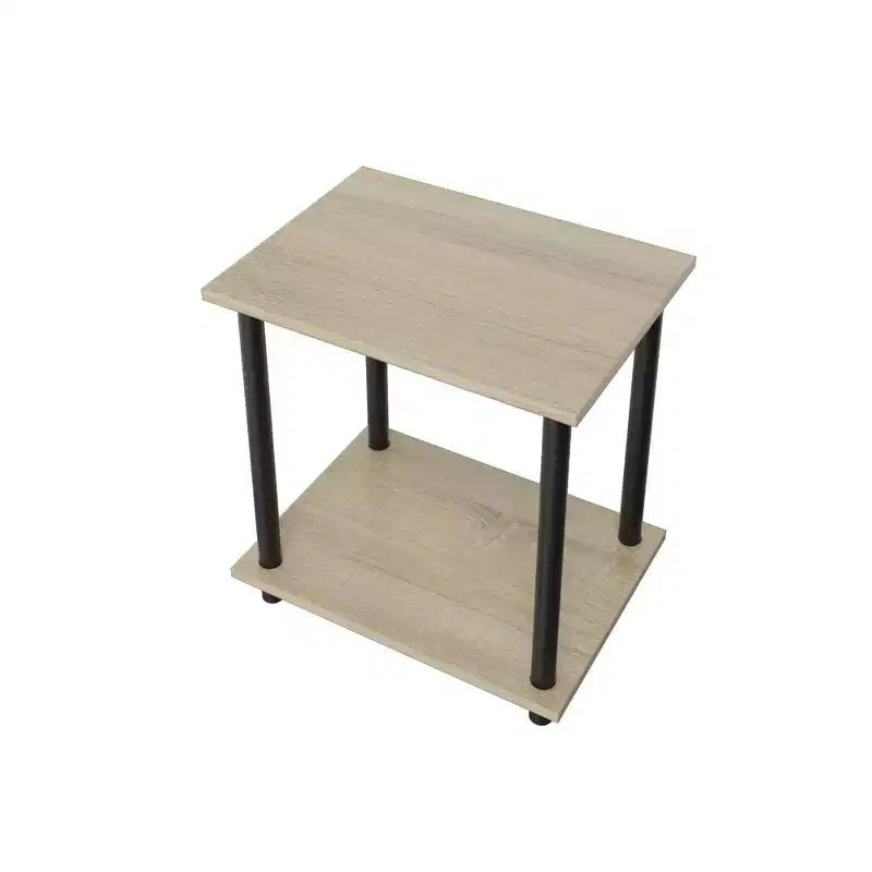 Homez 2 Tiers Wood Household Shelving Unit (14.96 in. W x 15.87 in. H x 11.02 in. D)
