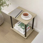Homez 2 Tiers Wood Household Shelving Unit (14.96 in. W x 15.87 in. H x 11.02 in. D)