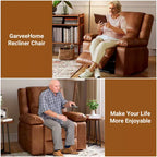 41.7 PU Leather Power Lift Recliner Chair, Adjustable Recliner, Seat Width, Cup Holders, Ergonomic Single Sofa, for Living Room
