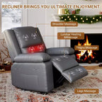 41.7 PU Leather Power Lift Recliner Chair, Adjustable Recliner, Seat Width, Cup Holders, Ergonomic Single Sofa, for Living Room