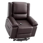 41.7 PU Leather Power Lift Recliner Chair, Adjustable Recliner, Seat Width, Cup Holders, Ergonomic Single Sofa, for Living Room