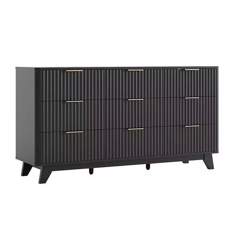 Karl Home 57In. 9 Drawer Grid Chest Dresser