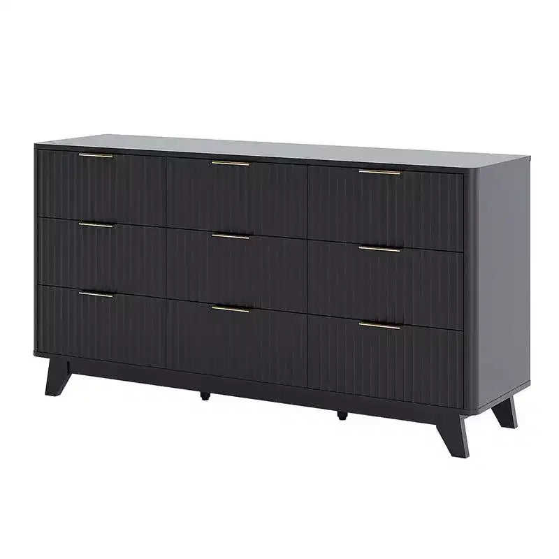 Karl Home 57In. 9 Drawer Grid Chest Dresser