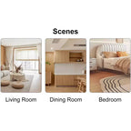 31.4 Imitation Marble MDF Coffee Table, Modern Practical Elegant Square Center Table for Living Room