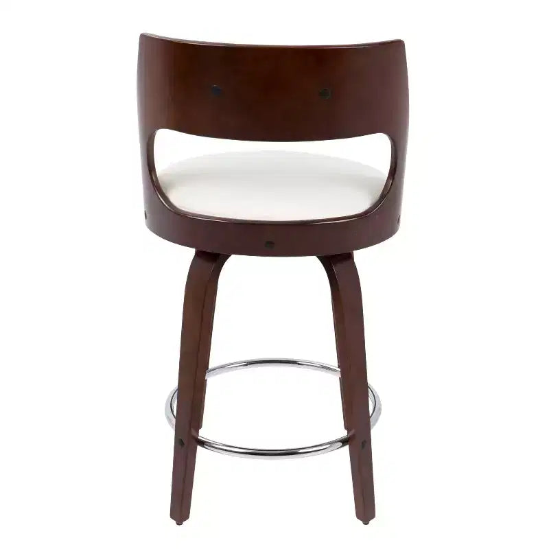 Set of 2 Cecina Upholstered Counter Height Barstools - Lumisource