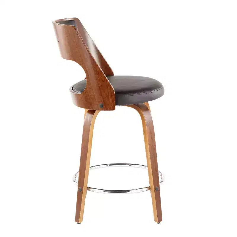 Set of 2 Cecina Upholstered Counter Height Barstools - Lumisource
