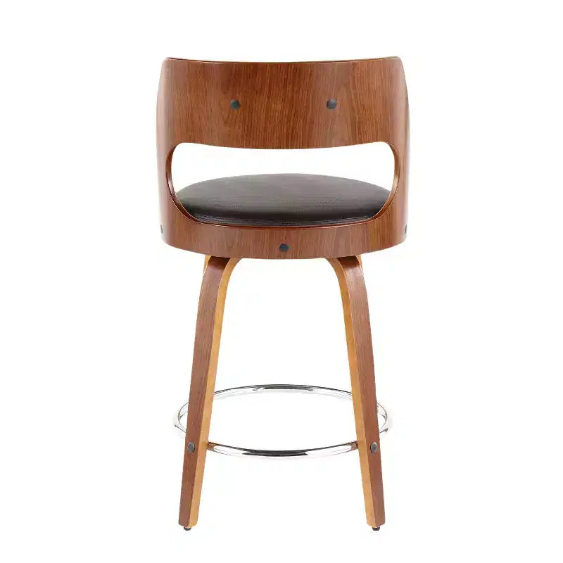 Set of 2 Cecina Upholstered Counter Height Barstools - Lumisource